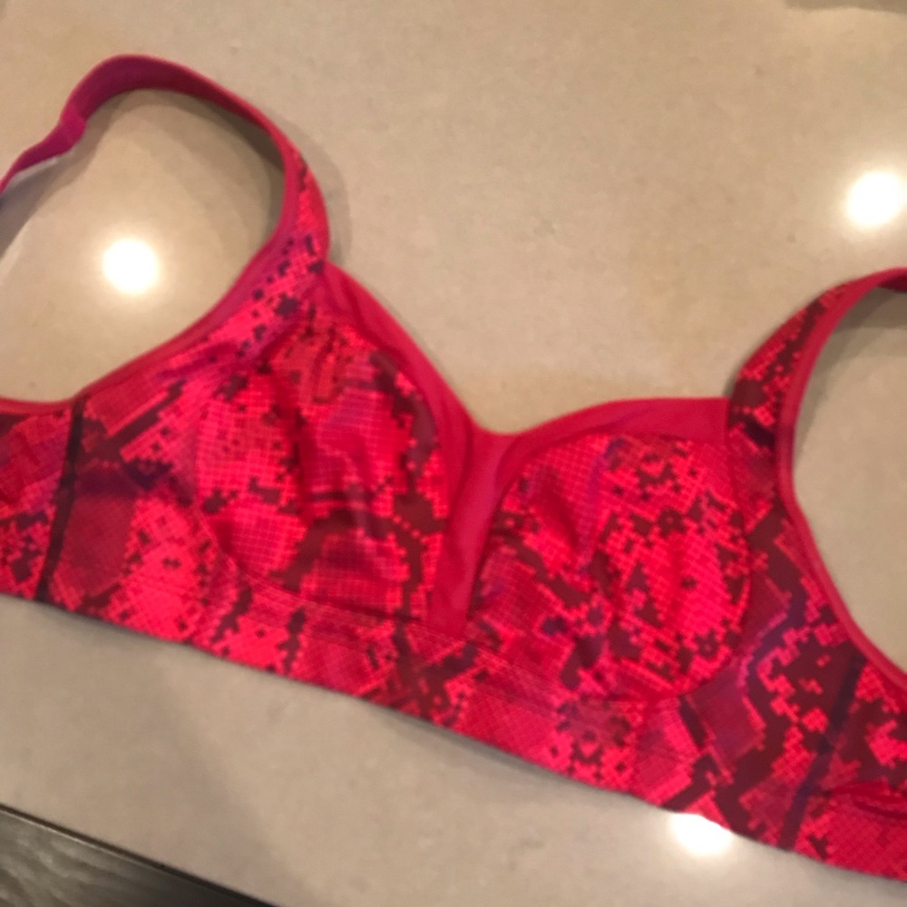 Lululemon Tata Tamer Sports Bra in Red Python